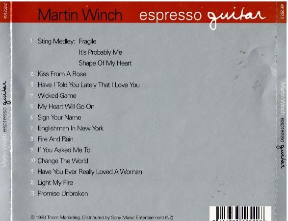 Martin Winch – Espresso Guitar (CD, Album)