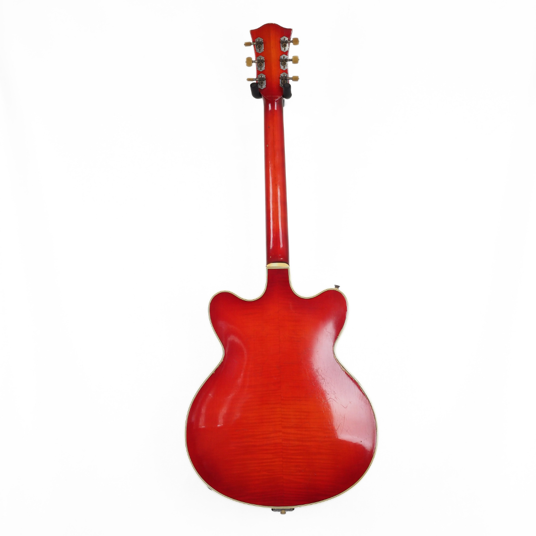 1962 Höfner Verithin 4574 Thinline Hollowbody Electric Guitar in Cherry Red