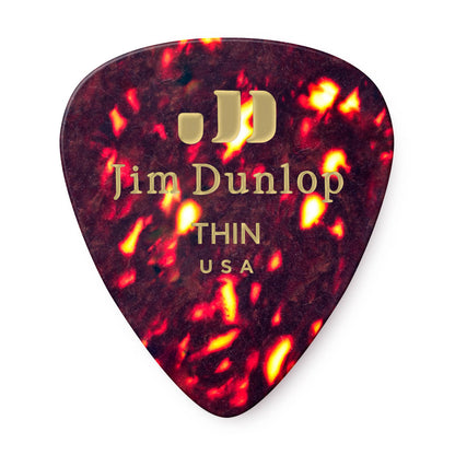 Jim Dunlop JP4T Thin Shell Celluloid Picks (12 Pack)
