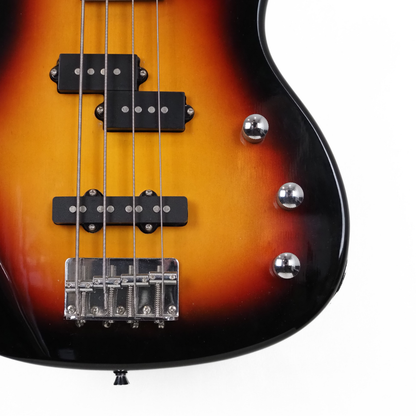 Bellator NEB20W-SBY PJ-Style Electric Bass Guitar in Sunburst