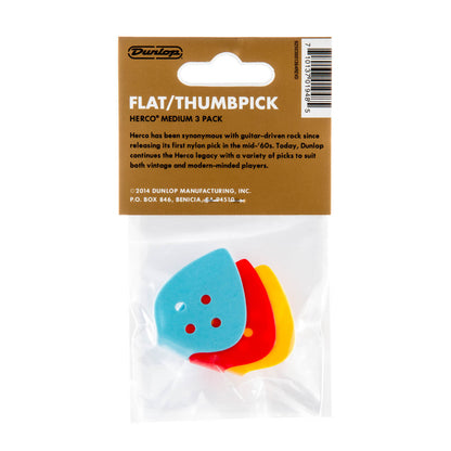 Herco Flat/Thumbpicks 3 Pack (Assorted Sizes)