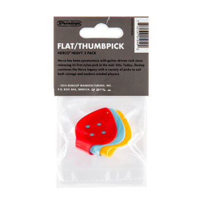 Herco Flat/Thumbpicks 3 Pack (Assorted Sizes)