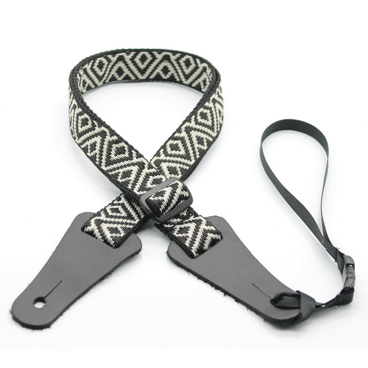 DSL 25UKPOLY-B&W Ukulele Strap