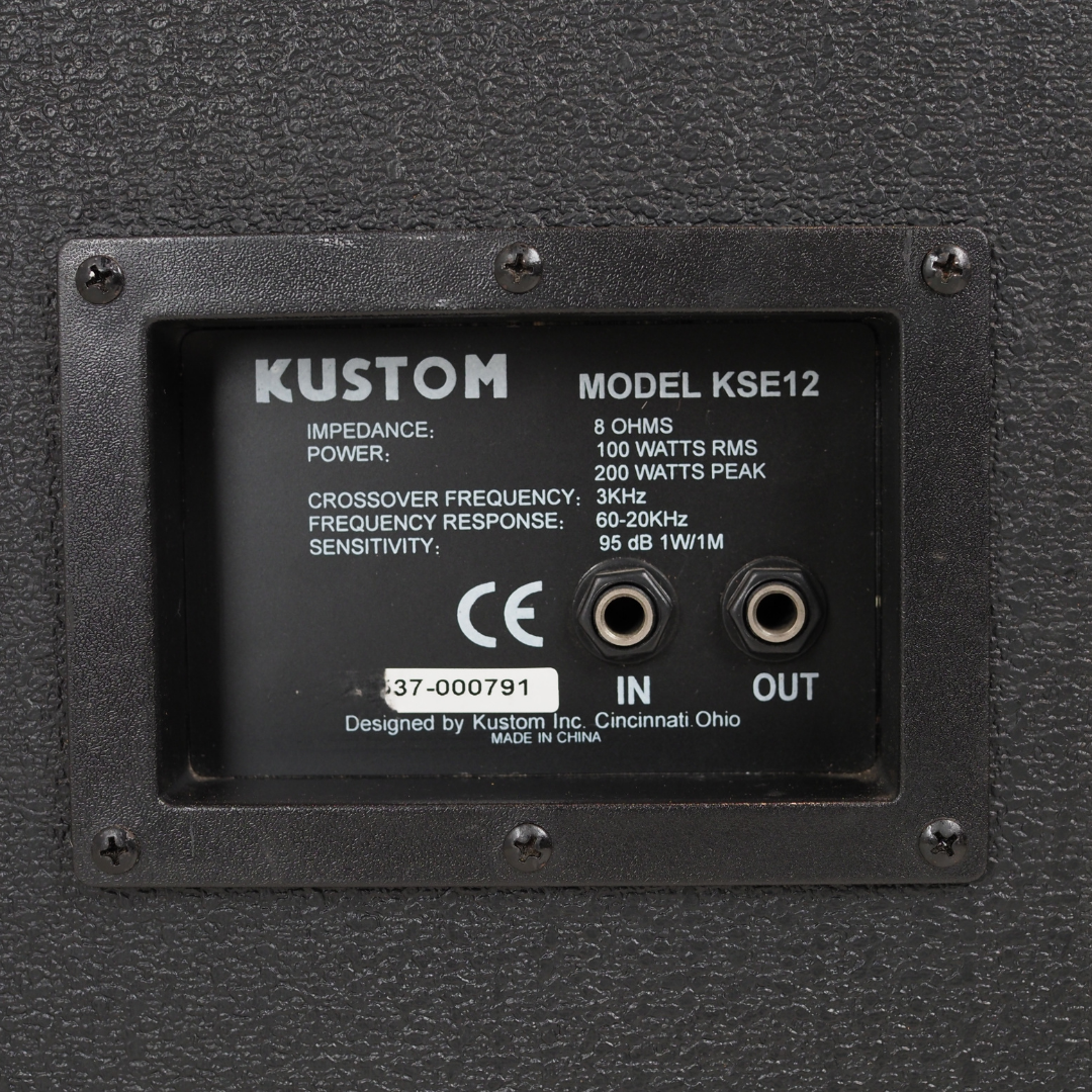Kustom KSC12 Passive 2way PA Speaker with Horn
