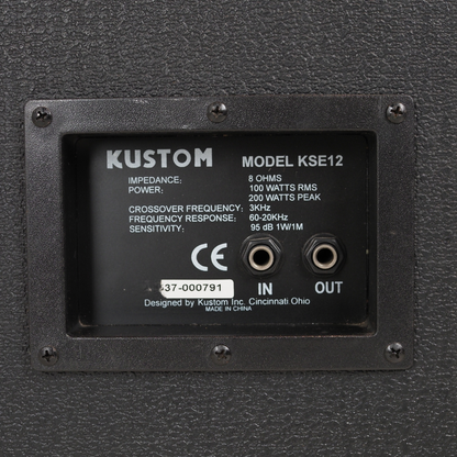 Kustom KSC12 Passive 2way PA Speaker