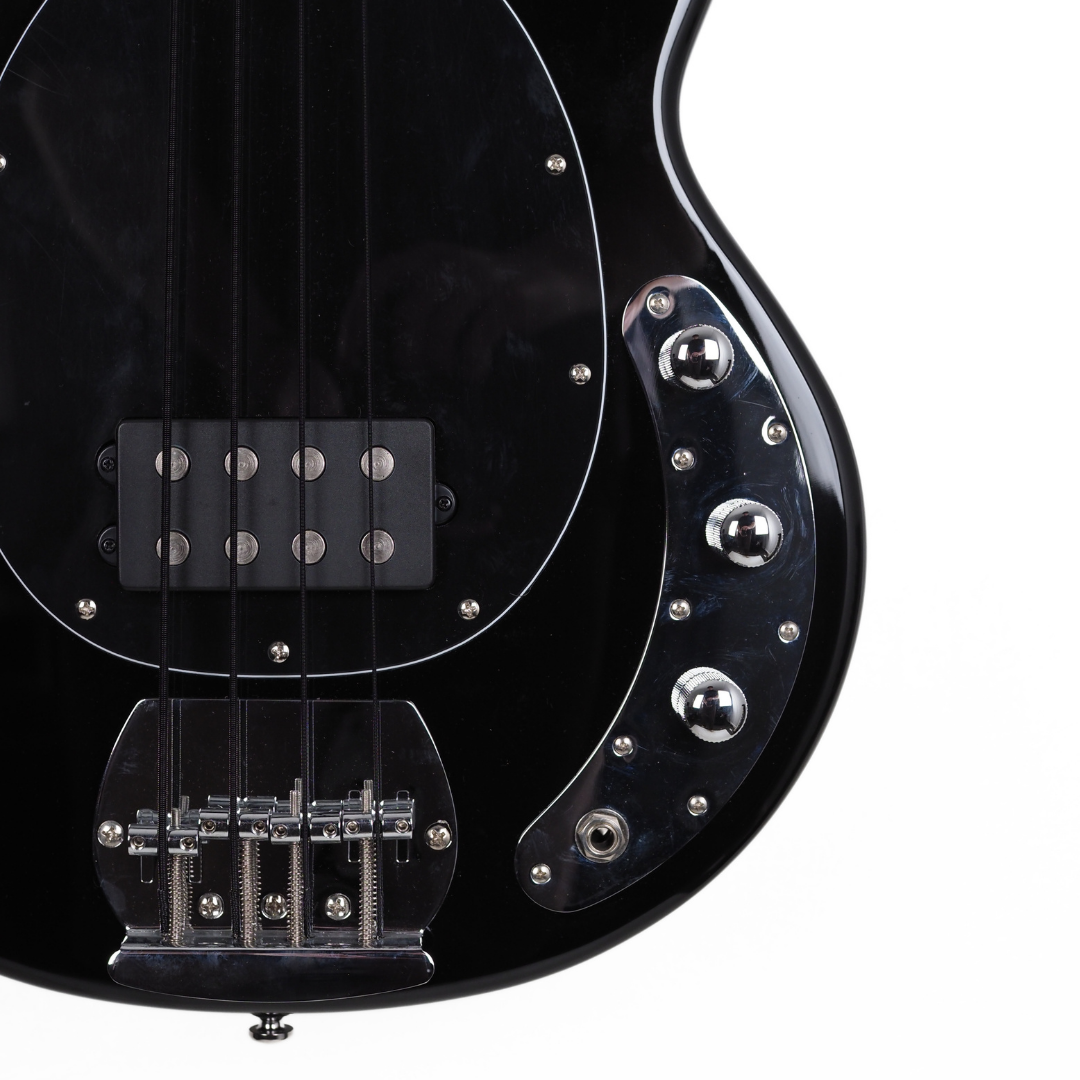 Sterling Sub Series Stingray 4-string shortscale Electric Bass guitar in Black