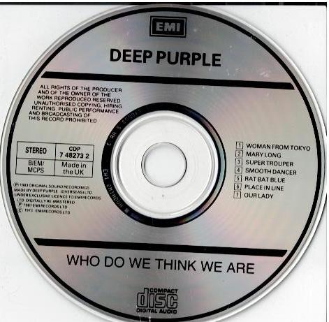 Deep Purple – Who Do We Think We Are (CD, Album, Reissue)