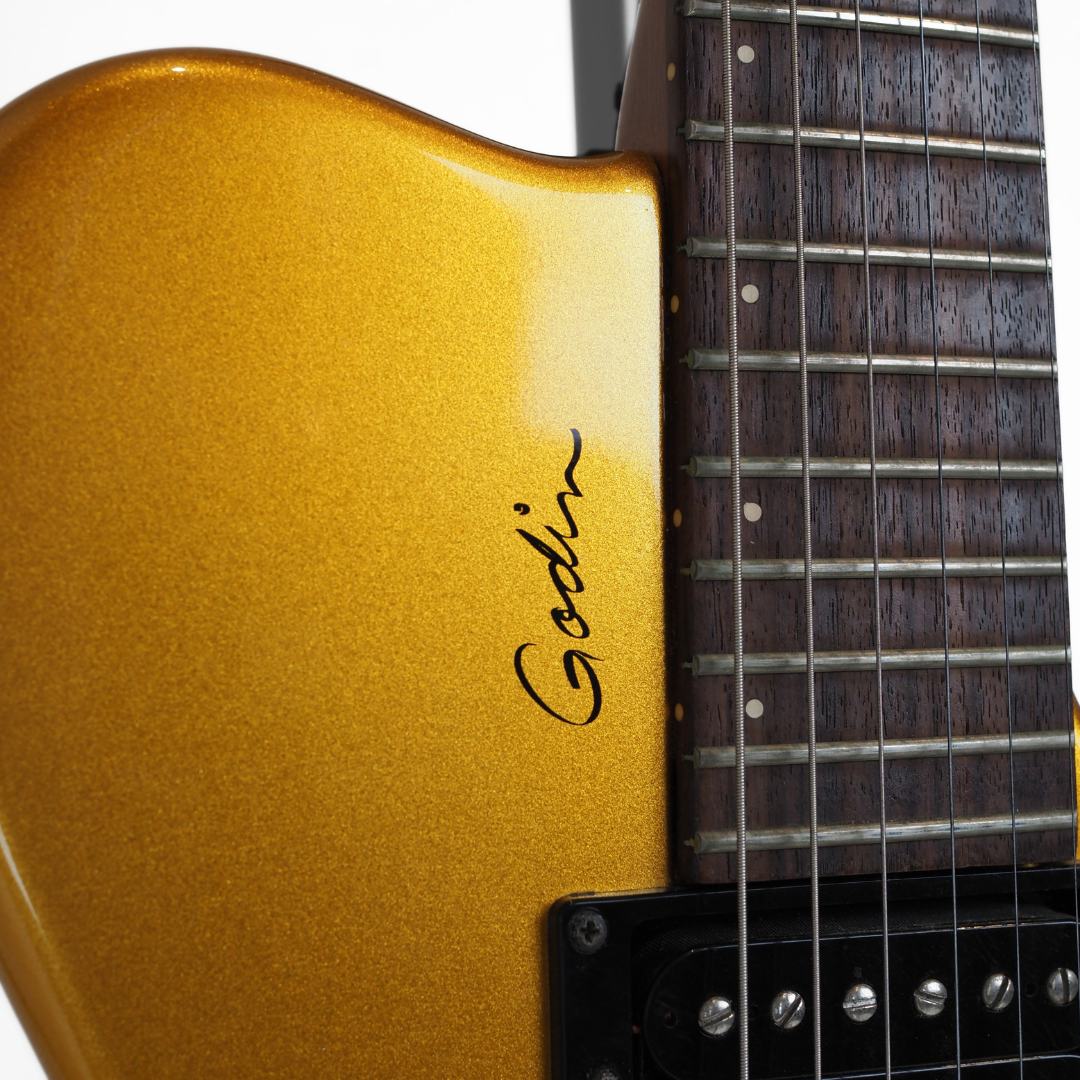 2006 Godin Model LG Electric Guitar in Metallic Gold Gloss