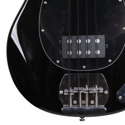 Sterling Sub Series Stingray 4-string shortscale Electric Bass guitar in Black