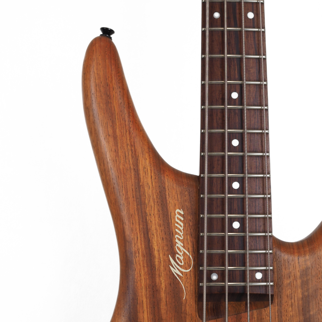 Magnum PJ-Style Electric Bass Guitar in Natural Grain Finish