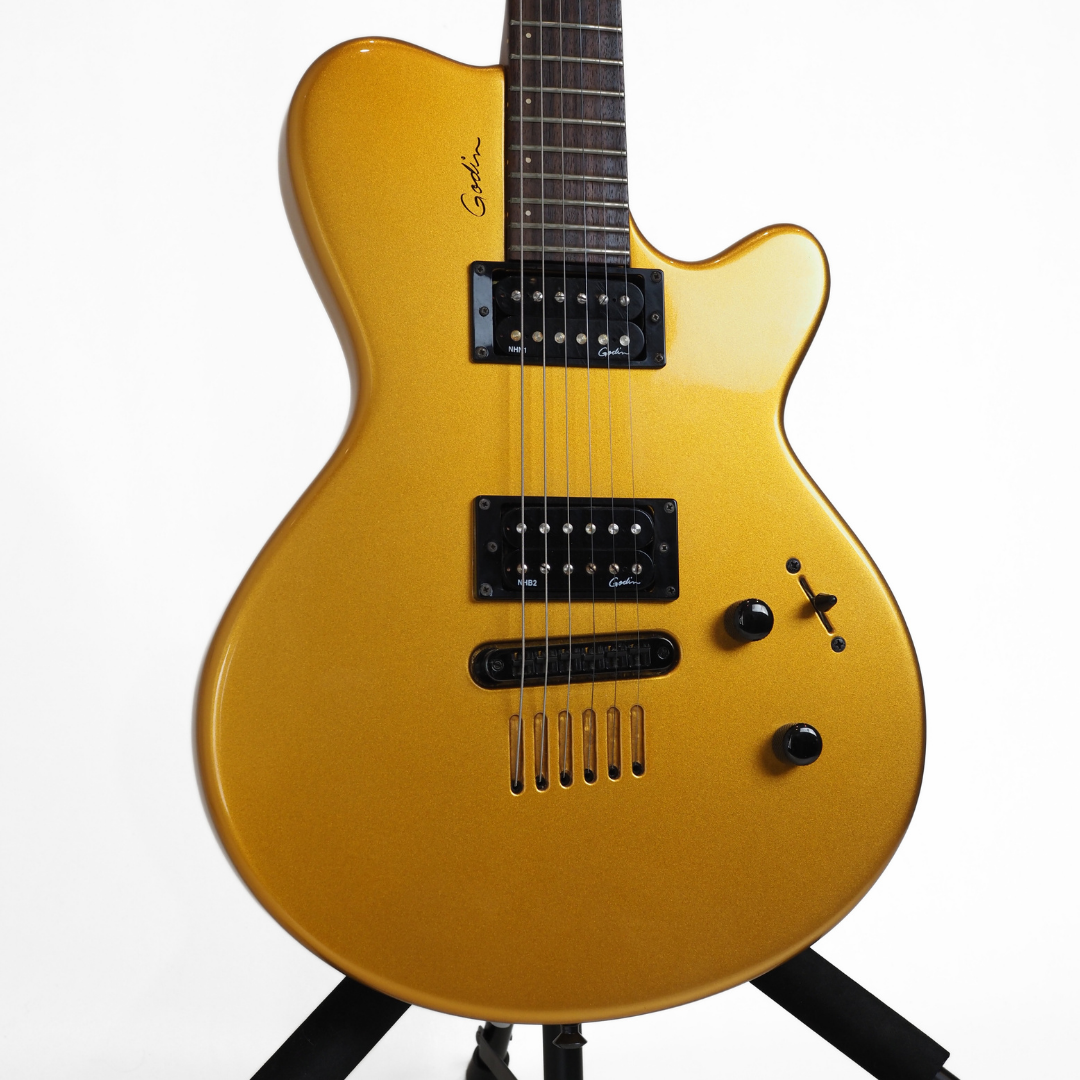 2006 Godin Model LG Electric Guitar in Metallic Gold Gloss