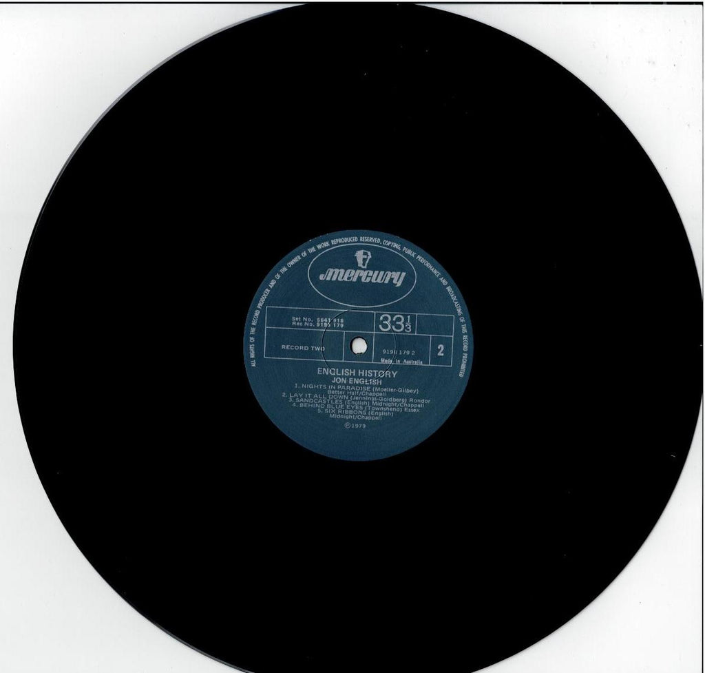 Jon English – English History (2 x Vinyl, LP, Compilation)
