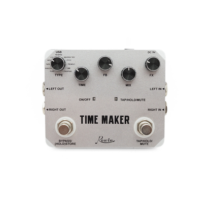 Rowin LTD02 Twin Series Time Maker Guitar Digital Delay Effects Pedal