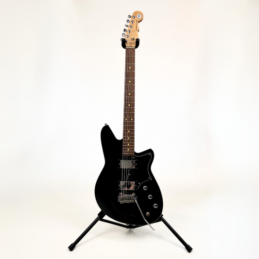 Reverend Descent W Bairtone Electric Guitar in Midnight Black