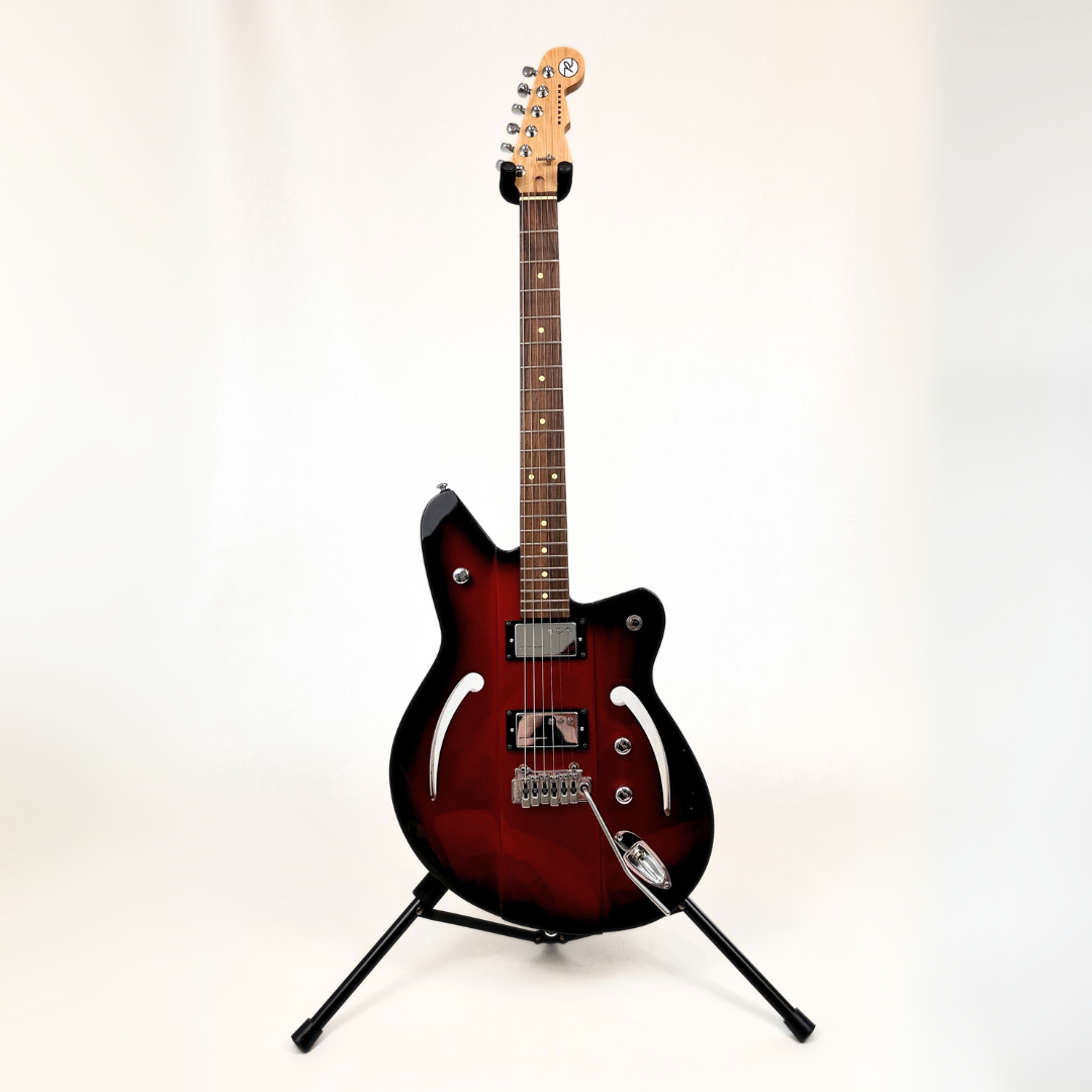 Reverend Airsonic W Electric Guitar in Metallic Red Burst