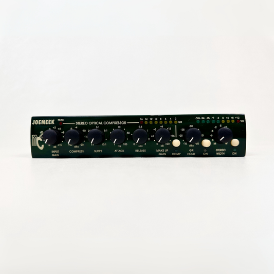Joe Meek MC2 Stereo Optical Compressor Half Rack Mounted Unit