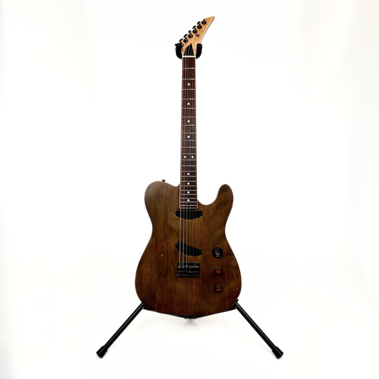 Fernandes TEJ-style Telecaster Electric Guitar with Custom Brown Natural Finish