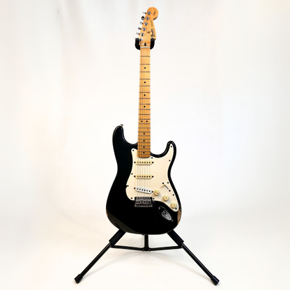 1995 Fender Squier Series Stratocaster Electric Guitar in Black