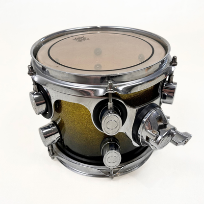 PDP X7 Series 8" x 7" Tom Drum in Gold to Black Sparkle Fade