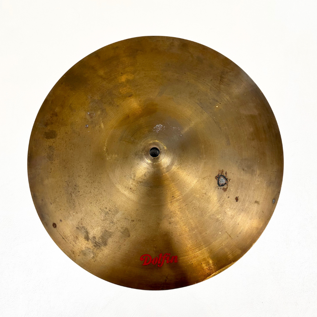 Dolfin Brass Ride/Crash/Splash Cymbal 13.75" (Vintage)