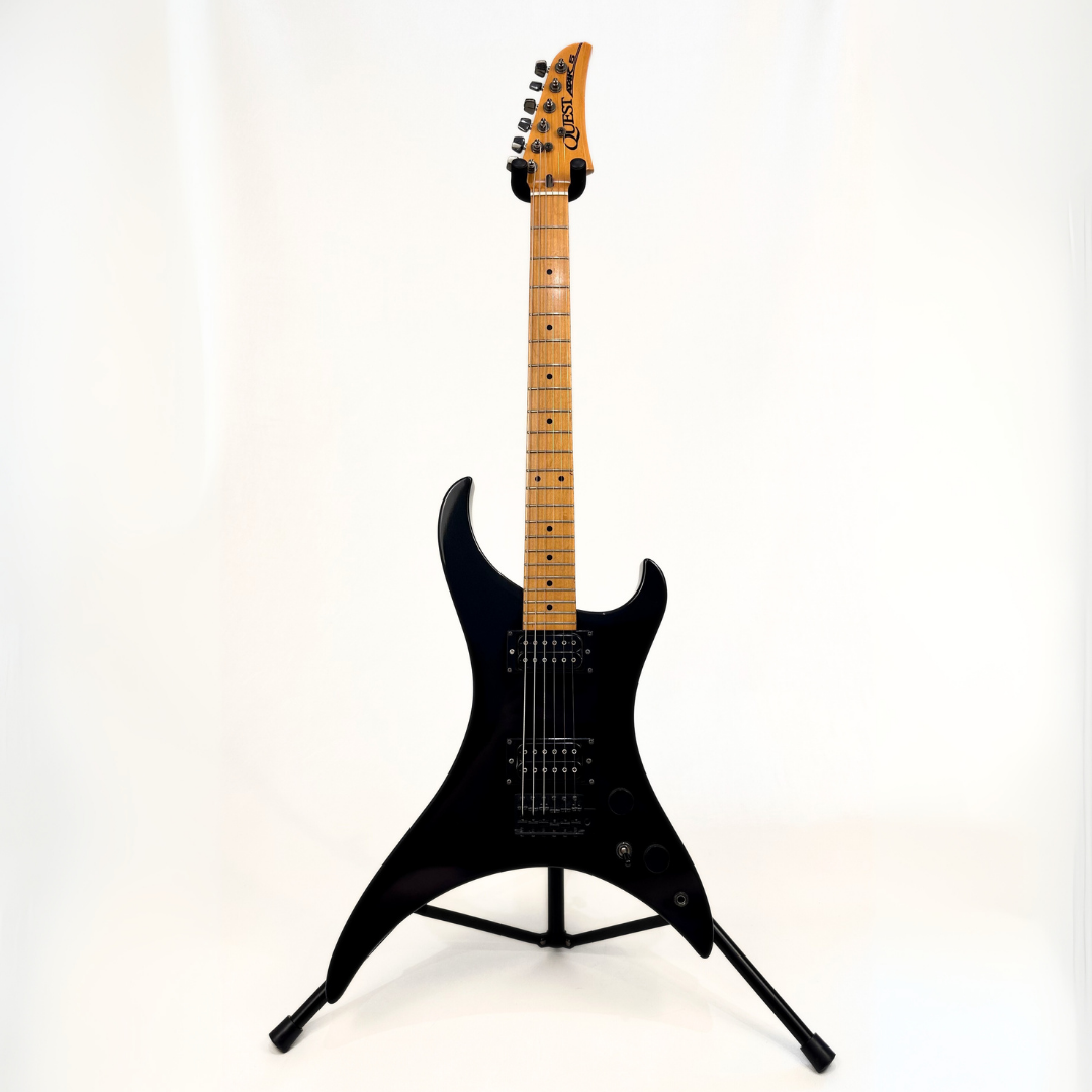 1984 Quest Atak 5 Electric Guitar in Black