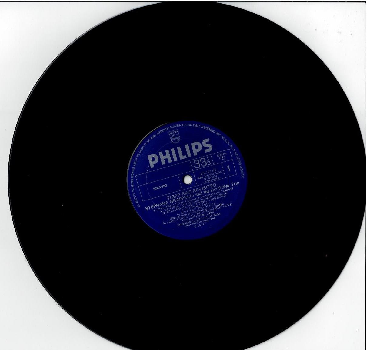 Stephane Grappelli And The Diz Disley Trio – Tiger Rag Revisited (Vinyl, LP, Album, Stereo)