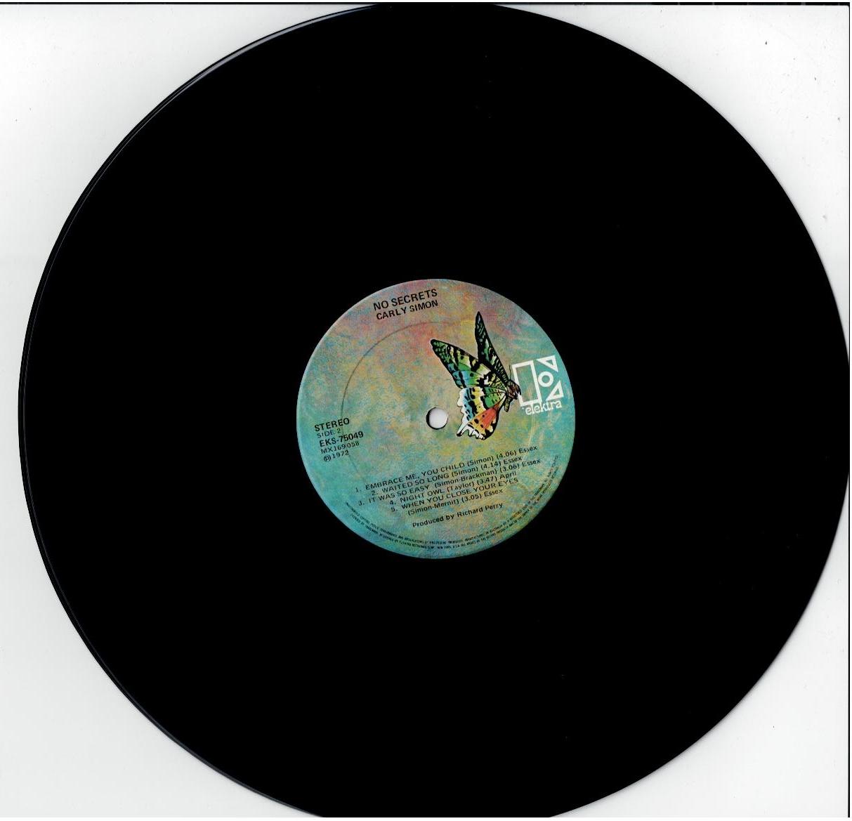 Carly Simon – No Secrets (Vinyl, LP, Album, Gatefold)