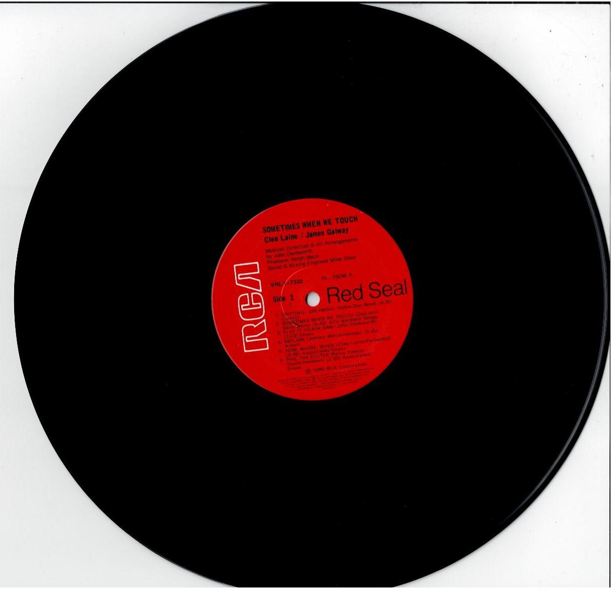 Cleo Laine & James Galway – Sometimes When We Touch (Vinyl, LP, Album)