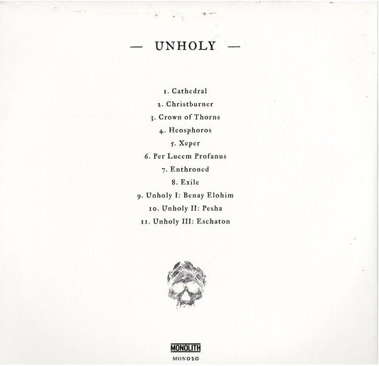 Colossvs – Unholy (Vinyl, LP, Album, Limited Edition)