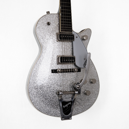 1999 Gretsch G6129 Sparkle Jet MIJ Electric Guitar in Silver Sparkle