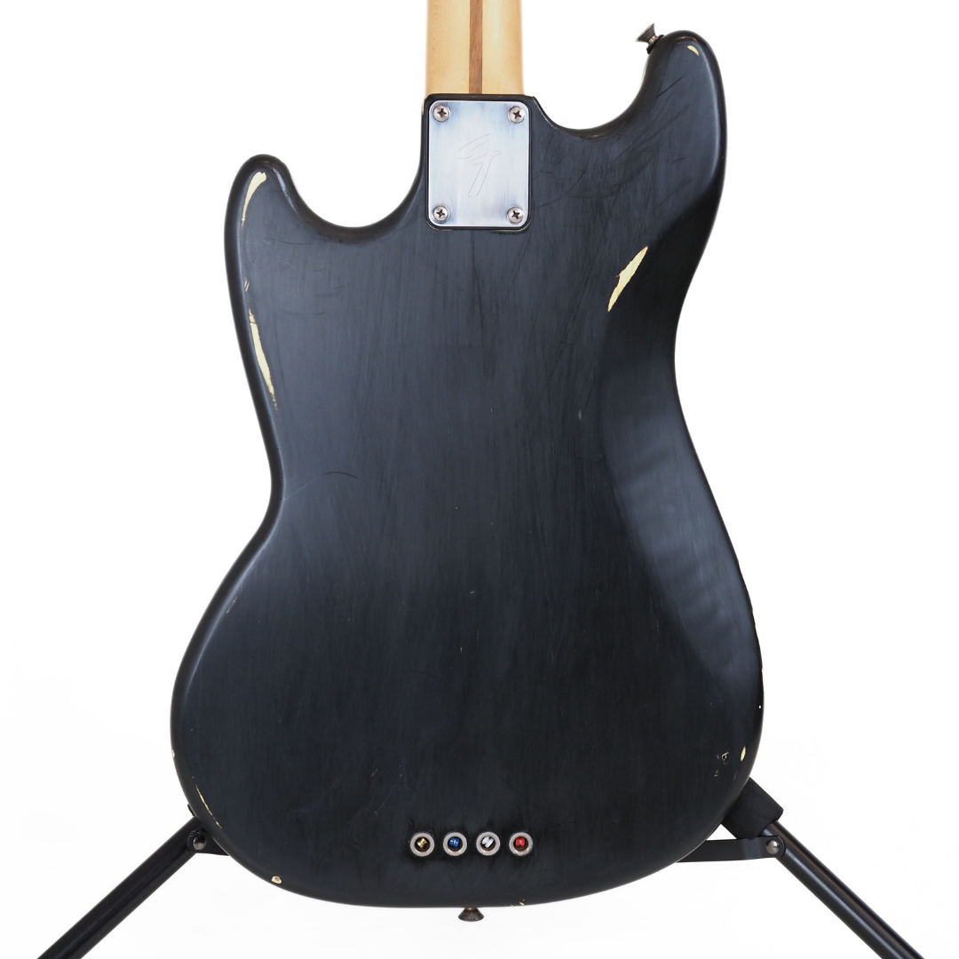 1977 Fender Mustang Short-Scale Bass Guitar in Custom Black Finish