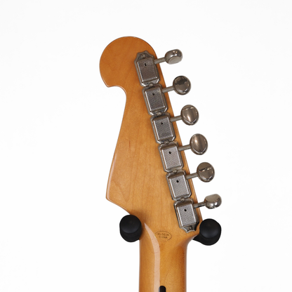 SX VTG Series Alder Strat-Style Electric Guitar with F-Hole in Vintage Cream