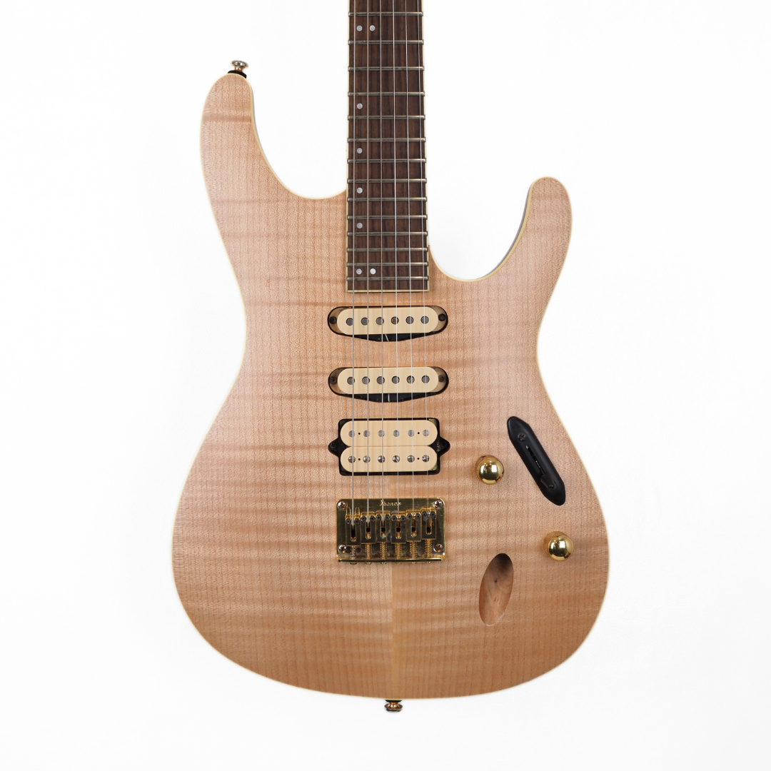 2021 Ibanez SEW761FM Standard Electric Guitar in Natural Flat Finish