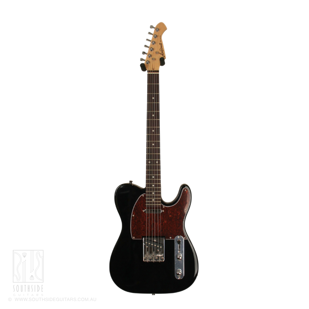 Aria ARTEG002TTBK TEG-Series T-Style Electric Guitar in Gloss Black