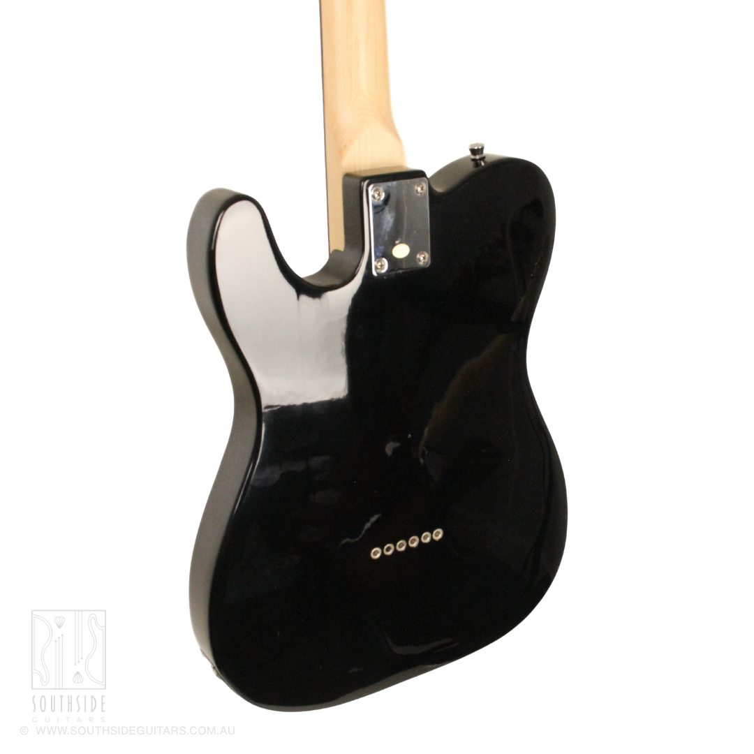 Aria ARTEG002TTBK TEG-Series T-Style Electric Guitar in Gloss Black