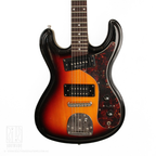 Eastwood Univox Hi-Flier Custom Reissue Electric Guitar in Sunburst Rose (Modified)
