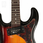 Eastwood Univox Hi-Flier Custom Reissue Electric Guitar in Sunburst Rose (Modified)