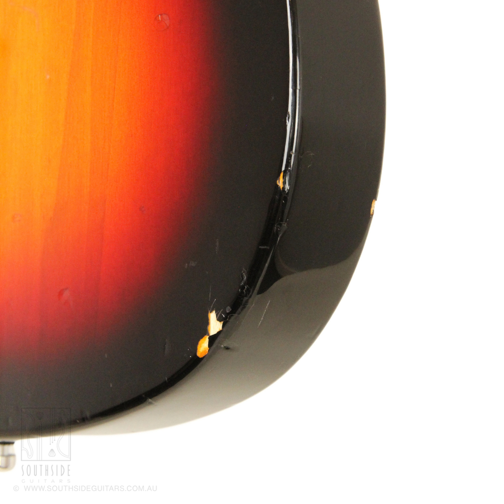 Eastwood Univox Hi-Flier Custom Reissue Electric Guitar in Sunburst Rose (Modified)