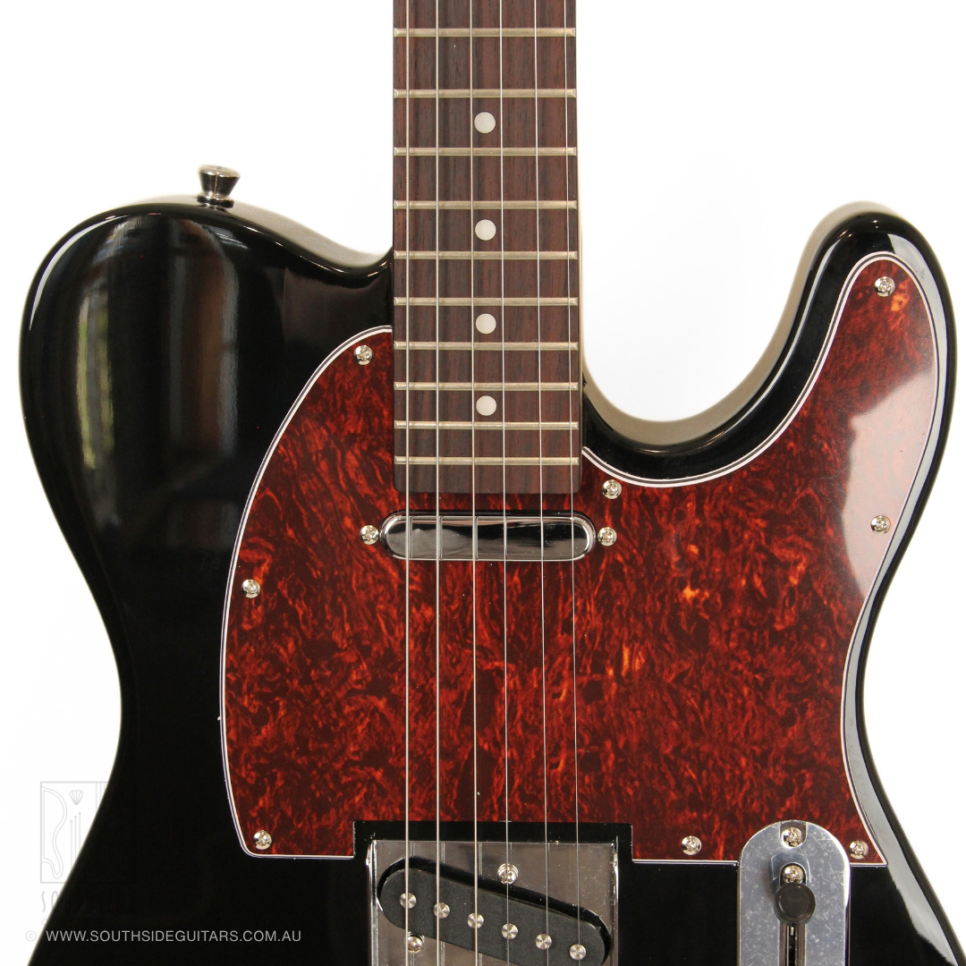 Aria ARTEG002TTBK TEG-Series T-Style Electric Guitar in Gloss Black