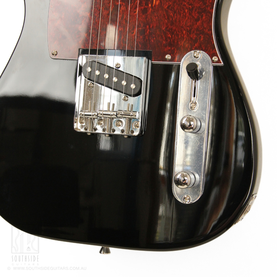 Aria ARTEG002TTBK TEG-Series T-Style Electric Guitar in Gloss Black
