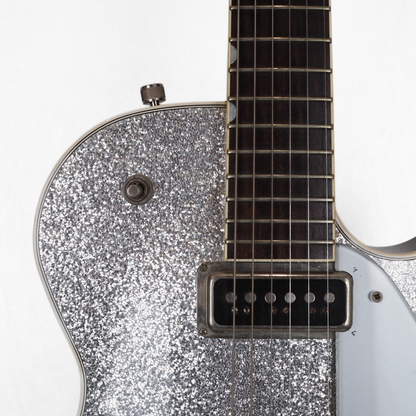 1999 Gretsch G6129 Sparkle Jet MIJ Electric Guitar in Silver Sparkle