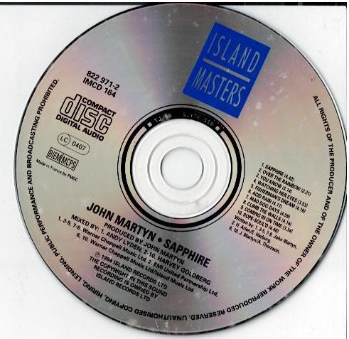 John Martyn – Sapphire (CD, Album, Reissue)