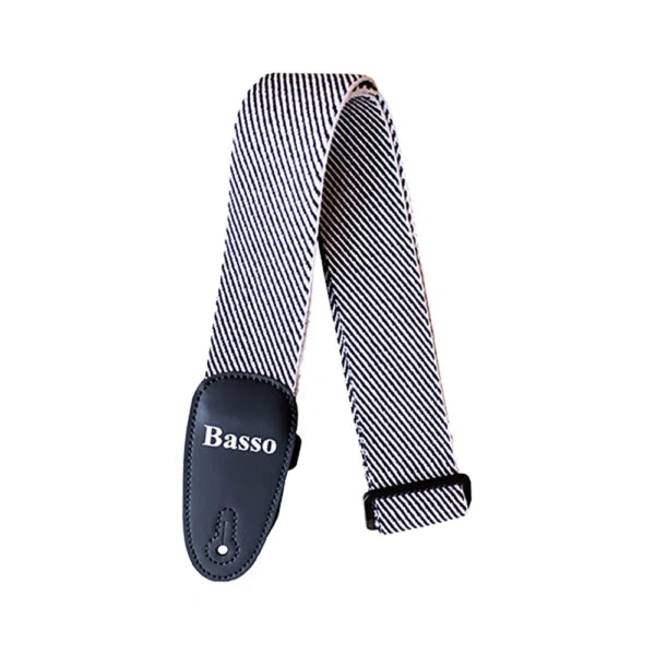 Basso EX03 Cotton Tweed Black & White Guitar Strap