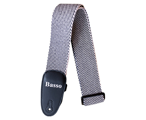 Basso Cotton Tweed EX03 Black & White Guitar Straps