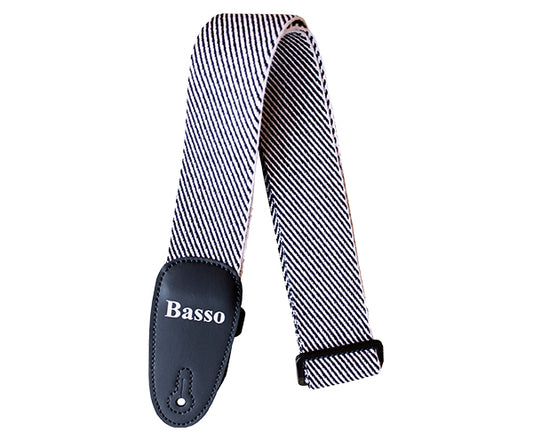 Basso Cotton Tweed EX03 Black & White Guitar Straps