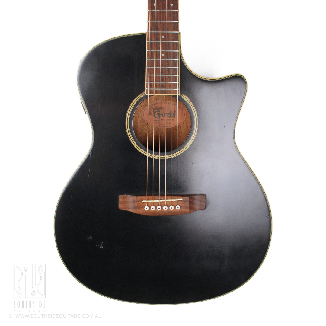 2001 Crafter EG-140CEQ/BK Acoustic/Electric Grand Auditorium Guitar