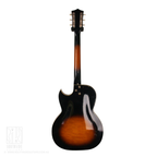 1960s Kay K573 TrueTone Speed Demon Thinline Semi-Hollowbody Electirc Guitar in Tobacco Sunburst