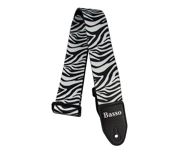 Basso Cotton/Synthetic Zebra EX17 Guitar Straps