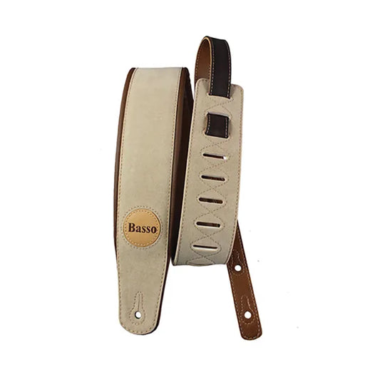 Basso CLA01 Synthetic Suede Biege Guitar Strap