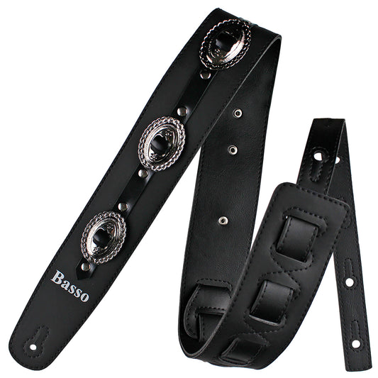 Basso VT CT 01 Wanted! Country Vegan Black Guitar Strap
